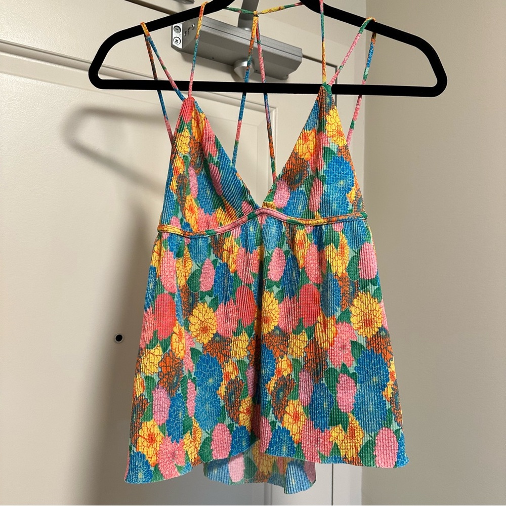 Zara Multicolor Floral Tank Top